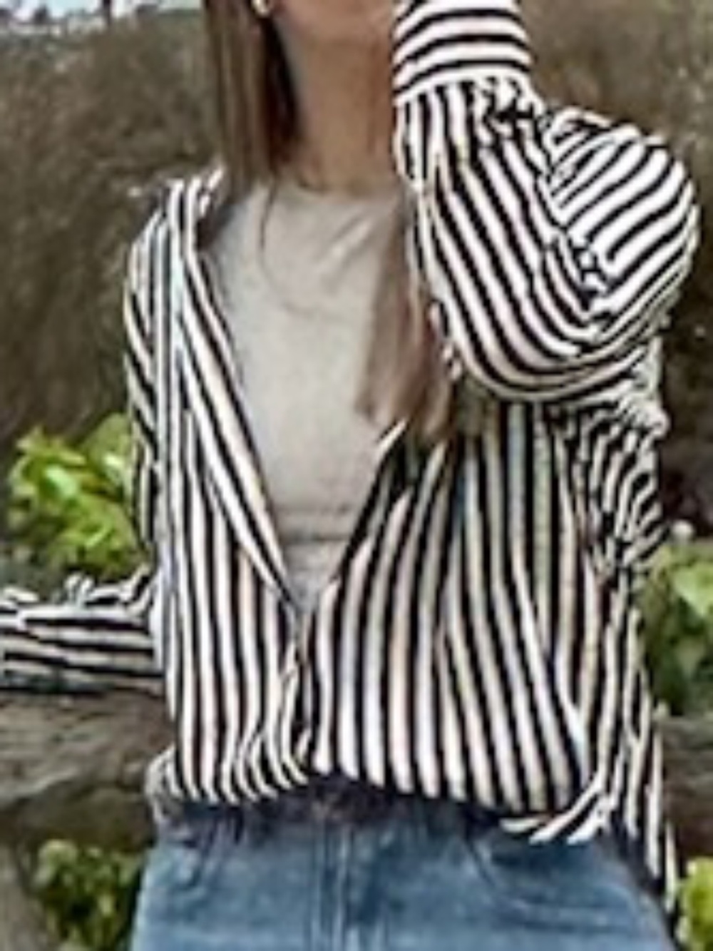 H&M Striped Button Up - Picture 2 of 4